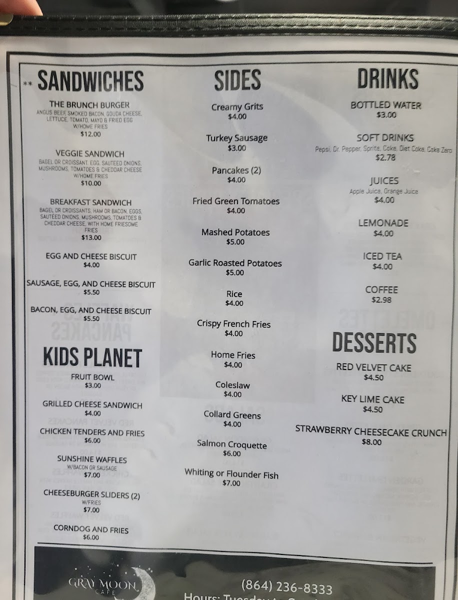 Menu Gray Moon Breakfast And Brunch-9